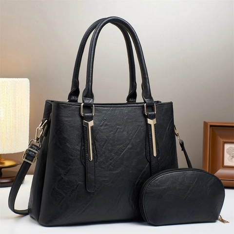 Borsa Tote Grande Capacità In Pelle PU E Portamonete Per Donna Pendolare Scomparto Multiplo Borsa Elegante Tracolla Removibile