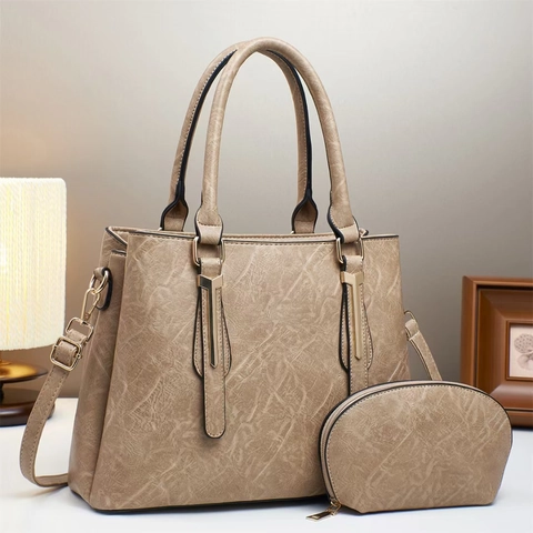 Borsa Tote Grande Capacità In Pelle PU E Portamonete Per Donna Pendolare Scomparto Multiplo Borsa Elegante Tracolla Removibile