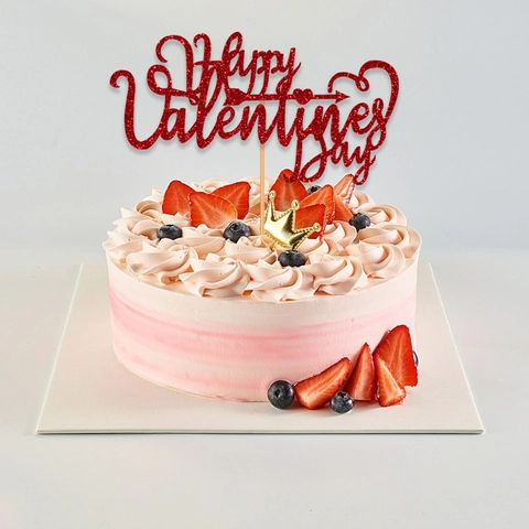 Happy Valentine's Day Tortendeko Glitzerpapier Herz Cupido Pfeil Dekoration Party Ornament Romantisch