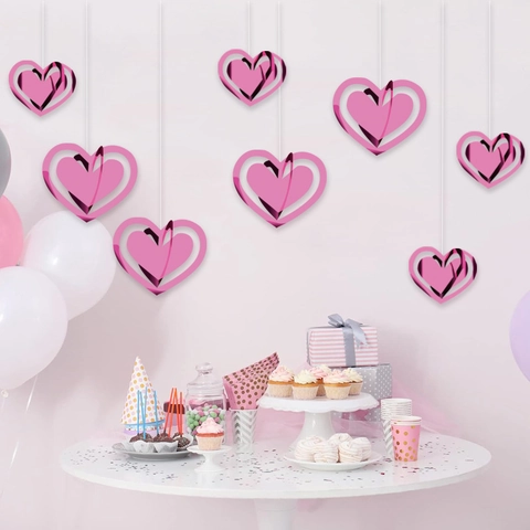 Decorazioni Da Appendere A Cuore Cavo 3D Carta Ornamenti A Cuore Doppio Strato Per San Valentino Matrimonio Festa