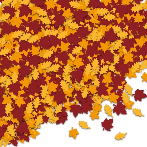 Thanksgiving Autumn Leaf Confetti Table Scatter Paper Maple Oak Leaves For Fall Harvest Party Decoration Colorful