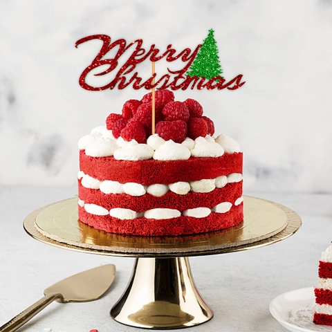Glitzer Papier Weihnachten Kuchendeko Merry Christmas Feliz Navidad Dekoration Mit Baum Für Feiertag Party Backzubehör