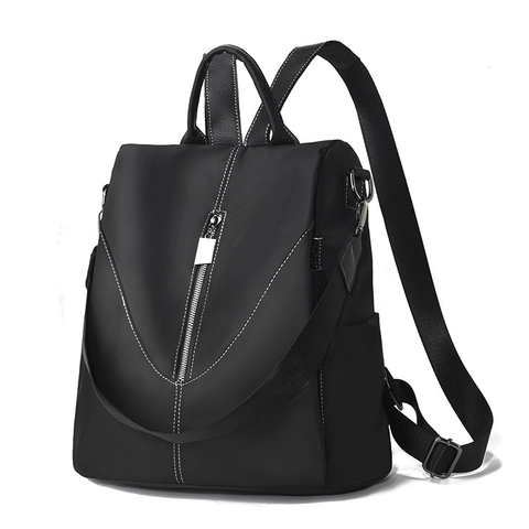 Modischer Damen Rucksack Große Kapazität Oxford Stoff Diebstahlschutz Lässig Business Koreanischer Stil Kontrastnähte Reiserucksack