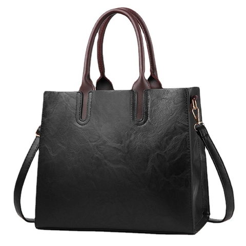 Retro PU Leder Tragetasche Für Damen Große Kapazität Business Pendeln Handtasche Mit Abnehmbarem Schultergurt Arbeitstasche