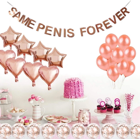Decorazioni per Addio al Nubilato Oro Rosa Striscione Palloncini Fascia Bride To Be Nappine Metalliche per Matrimonio Festa