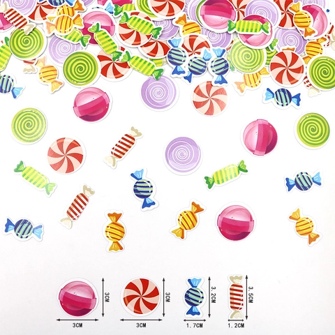Sweet One Candy Paper Confetti Table Scatters Colorful Dessert Shaped Decorative Sprinkles For Birthday Party Decoration