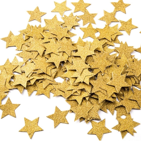 Confeti de Estrella con Purpurina Decoración de Mesa para Boda Cumpleaños Fiesta Decoración de Atmósfera Formas de Estrella