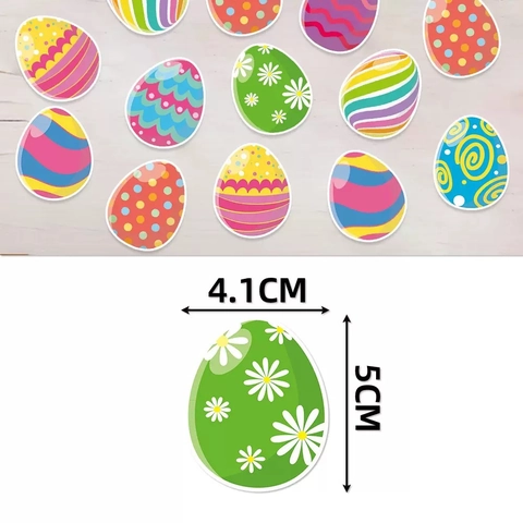 Easter Egg Confetti Paper Colorful Patterned Striped Polka Dot Daisy Party Table Scatters Dessert Decoration Festive Novelty