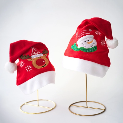 Klassieke Kerstmuts Pluche Rood Kerstman Rendier Sneeuwpop Decor Feestelijke Kerstmuts Voor Volwassenen Kinderen Kerstcadeaus