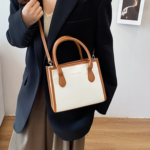 2025 Νέα Τάση Μεγάλη Χωρητικότητα Δέρμα PU Κόκκος Λίτσι Τσάντα Χιαστί για Γυναίκες Αστικό Μινιμαλιστικό Τσάντα Ώμου Τσάντα Χειρός Με Ρυθμιζόμενο Ιμάντα