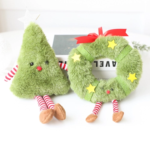 Kreativer Plüsch Lebkuchenmann Weihnachtsbaum Kranz Hängedekoration Weiches Festliches Plüschtier Für Feiertage Zuhause Party Deko Geschenk