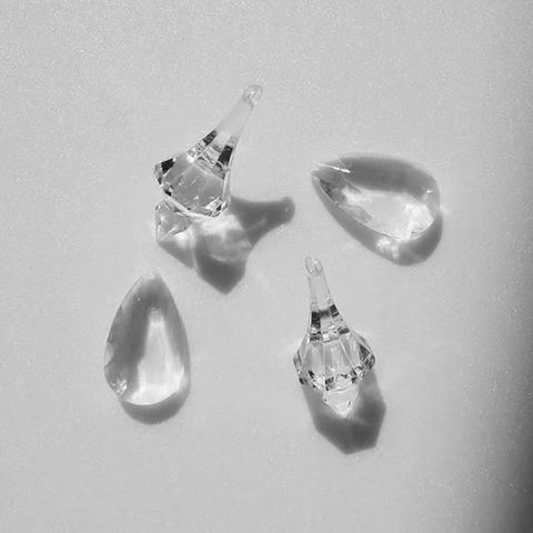 Clear Acrylic Christmas Tree Ornaments With Snowflake And Icicle Pendants Crystal Transparent Festive Home Party Decorative Hanging Gifts