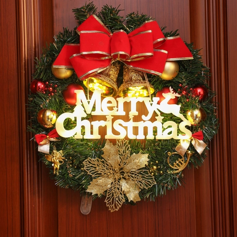Lámpara Colgante De Letras LED Merry Christmas Plástico Reno Decoración Festiva Ventana Pared Luz Blanco Cálido