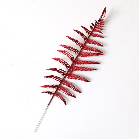 Artificial Christmas Fern Leaves Simulation Glitter Plants For Christmas Tree Decoration Home Wedding Party Festive Decor