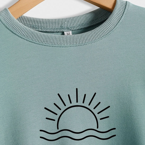 Lake Life Is The Best Life Printed Crewneck Sweatshirt For Women Long Sleeve Casual Pullover Graphic Cotton Blend Top