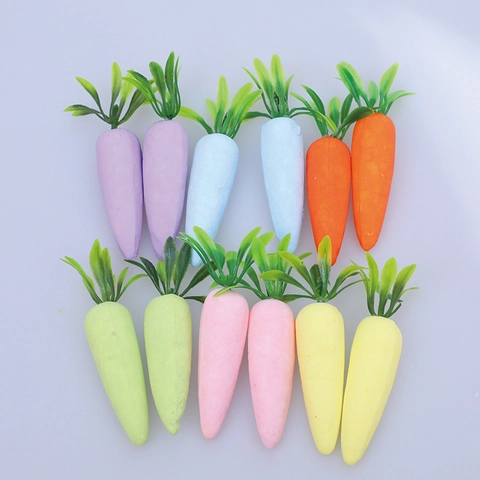 Ostern Mehrfarbige Schaumstoff Karotten Künstliches Gemüse Mini Karotten Für Haus Party Dekoration Ostern Ornament Geschenk