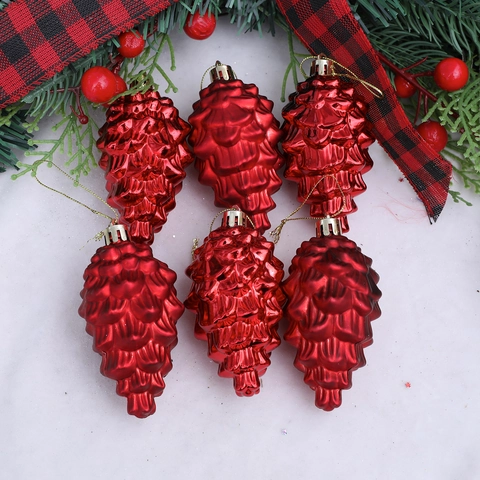Ornamenti Di Pigna Di Natale Pendenti Appesi Metallici Galvanizzati Per Albero Di Festa Decorazione Domestica Festiva