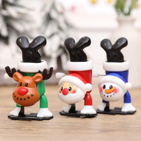 Giocattoli di Natale a Carica Sottosopra Babbo Natale Pupazzo di Neve Renna Giocattolo da Scrivania Regalo di Festa