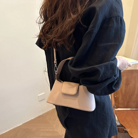 Dames Mini Handtas PU Leer Crossbodytas Mode Trapezium Flap Schoudertas Voor Dagelijks Casual Streetwear Minimalistische Stijl Damestas