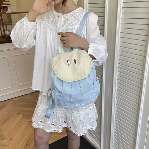 Zaino Nylon Forma Frutta Anguria Mela Pera Guava Coulisse Borsa Scolastica Per Studentesse Moda Nicchia