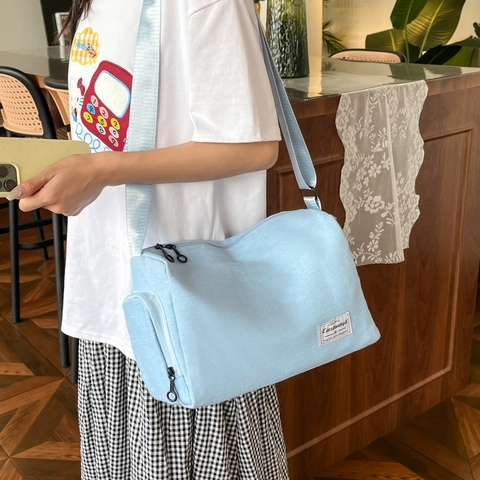 Große Kapazität Nylon Messenger Tasche Harajuku Stil Streetwear Workwear Umhängetasche Reise Casual Schultertasche