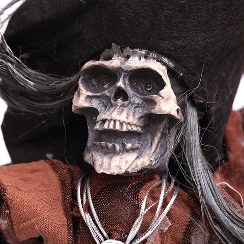 Halloween Hanging Ghost Skull Witch Decoration LED Glowing Red Eyes Creepy Sound Haunted House Bar Party Horror Prop