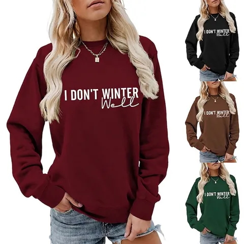 Conjunto De Sudadera Y Pantalones Cortos De Mezclilla Casual Para Mujer Con Estampado De Letras Sudadera Pullover De Manga Larga Conjunto De Dos Piezas