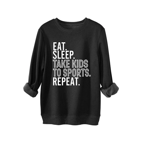 Felpa Donna Foderata In Pile Misto Cotone Oversize Stampa Slogan Casual Girocollo Pullover Inverno
