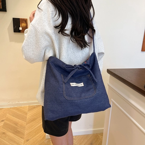 Women Retro Patchwork Tote Bag Colorful Ethnic Pattern Shoulder Bag Polyester Handbag With Bow Knot Decoration
