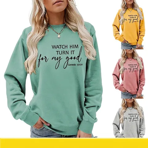 Damen Sweatshirt Und Denim Shorts Langarm Pullover Mit Distressed Shorts Inspirierendem Buchstabendruck Lässig
