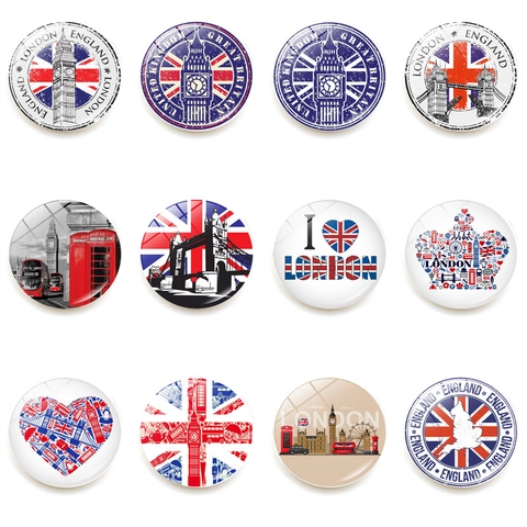 Aimants de Réfrigérateur Souvenir de Voyage Londres Verre de Cristal Aimant Union Jack Big Ben Tower Bridge Autocollant Magnétique