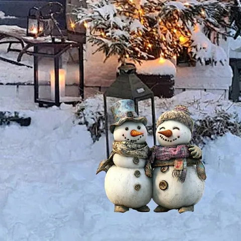 Christmas Garden Stakes PVC Flat Decorative Signs Vintage Santa Gnome Snowman Outdoor Yard Lawn Ornaments Holiday Garden Decor