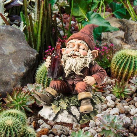 Fantasy Garden Stakes Outdoor 2D Flat Gnome Fairy Girl Mushroom House Tree Face PVC Garden Decor Lawn Yard Ornaments