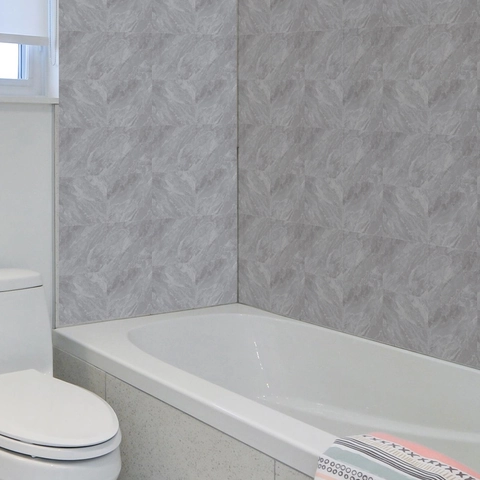 Retro Marble Pattern Tile Stickers Waterproof PVC Self Adhesive 3D Relief Wall Stickers For Kitchen Bathroom Home Decor
