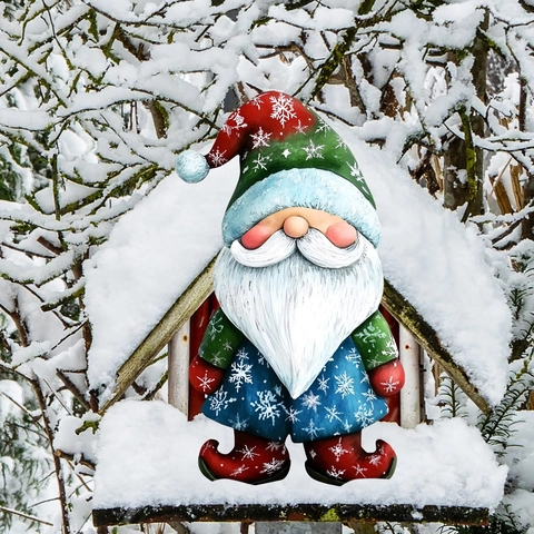 Picchetti Da Giardino Gnomi Di Natale Decorazione Esterna PVC Corna Di Renna Motivo Fiocco Di Neve Insegne Da Giardino