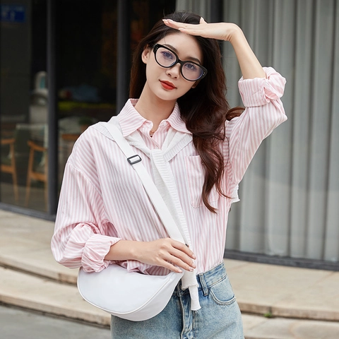 Minimalist Half Moon Shoulder Bag Lightweight Nylon Fabric Crossbody Dumpling Bag Adjustable Strap For Women Girls Daily Casual