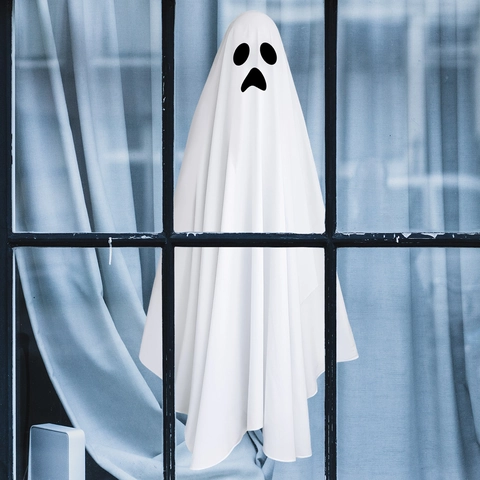 Halloween Geest Vensterstickers PVC Zelfklevende Muurstickers Thuis Feestelijke Sfeer Decoratie Horror Stijl