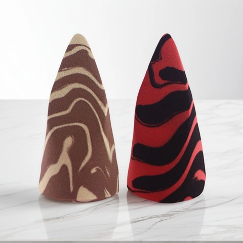 Marble Pattern Makeup Sponge Hydrophilic Polyurethane Conical Cut Beauty Egg Dry Wet Use For Foundation Blending Women Cosmetic Puff