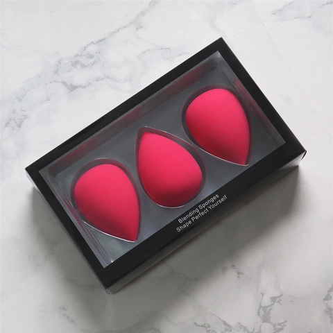 Makeup Blending Sponges Hydrophilic Non-Latex Teardrop Foundation Sponges Dry Wet Dual Use Expandable Cosmetic Tools