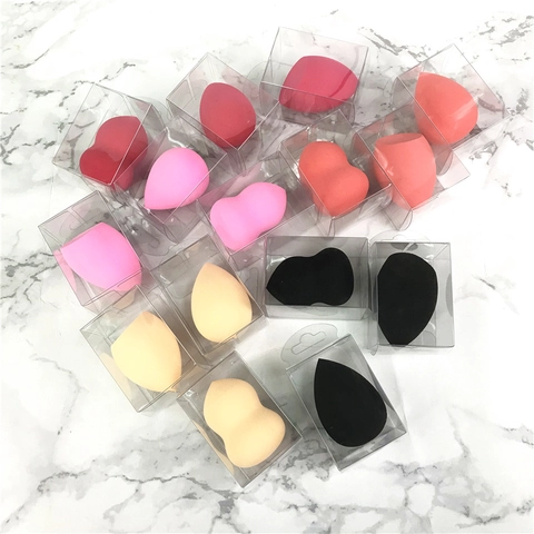 Hydrophiler Latexfreier Make-Up Schwamm Beauty Blender Foundation Applikator Wassertropfen Kürbis Schrägschnitt Weiches Make-Up Tool