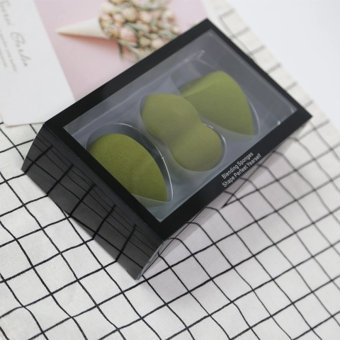 3-delige Hydrofiele Niet-Latex Make-up Spons Set Voor Vloeibare Foundation Concealer Blending Professionele Beauty Eggs Nat Droog Gebruik