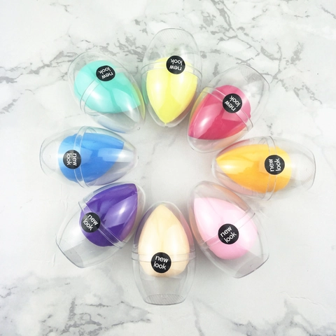Hydrophilic Non-Latex Makeup Sponge Water Drop Cosmetic Blender With Independent Eggshell Case Soft Foundation Puff