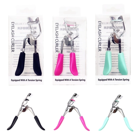Professionele Wimpertang Roestvrij Staal Handmatig Spanningsveer Ontwerp Ergonomische Handgreep Draagbare Make-Up Tool Langdurige Krul