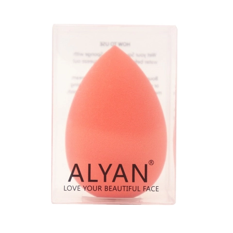 Éponge de Maquillage en Polyuréthane Hydrophile Formes Goutte Gourde Coupe Biseautée Beauty Egg Usage Mouillé Sec Avec Boîte