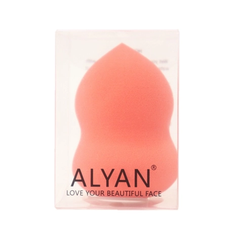 Éponge de Maquillage en Polyuréthane Hydrophile Formes Goutte Gourde Coupe Biseautée Beauty Egg Usage Mouillé Sec Avec Boîte