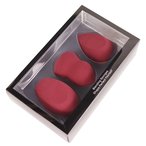 Hydrophilic Polyurethane Makeup Blending Sponge Gourd Teardrop And Slant Cut Shapes Soft Foundation Beauty Tool For Women