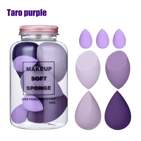 Hydrophilic Non-latex Makeup Sponges In Portable Jar For Foundation Powder Concealer Smooth Beauty Eggs Tools Women