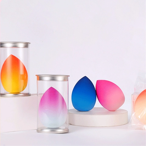 Gradient Teardrop Makeup Sponge Hydrophilic Non-latex Beauty Blender For Liquid Cream Powder Dry Wet Use Makeup Egg Tool