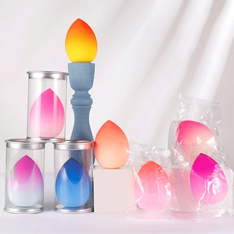 Gradient Teardrop Makeup Sponge Hydrophilic Non-latex Beauty Blender For Liquid Cream Powder Dry Wet Use Makeup Egg Tool