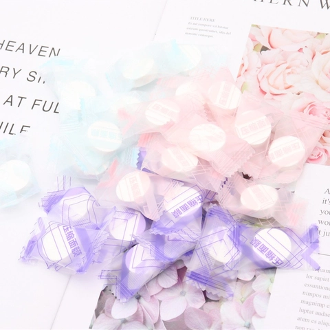 Compressed Facial Mask Sheets Disposable Non-woven Fabric DIY Skincare Tools Independent Candy Packaging Portable Hydrating